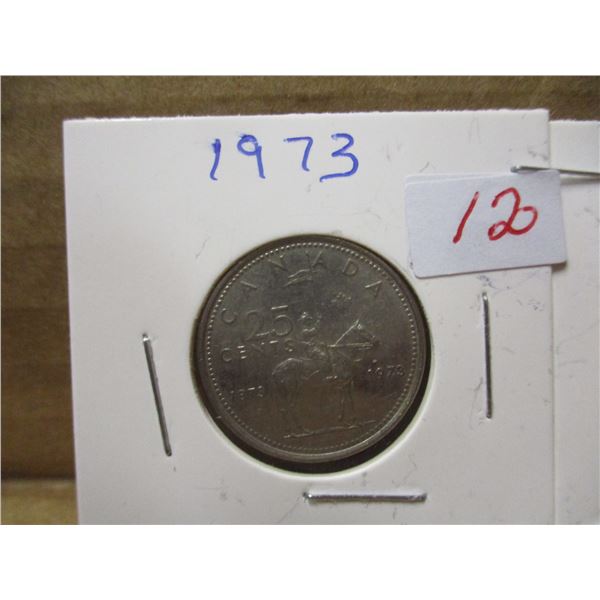 2 - 1973 CANADA RCMP QUARTER