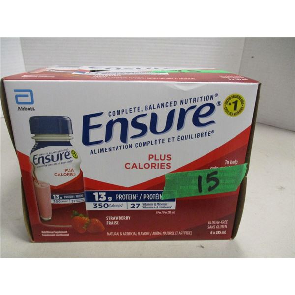 REGULAR STRAWBERRY ENSURE DRINK (6 BOTTLES X 235 ML)