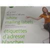 Image 2 : NEW:  BOX C/W 4" X 1 1/2" WHITE MAILING LABELS