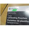 Image 2 : NEW:  50 CLEAR LAMINATING POUCHES (12" X 18"