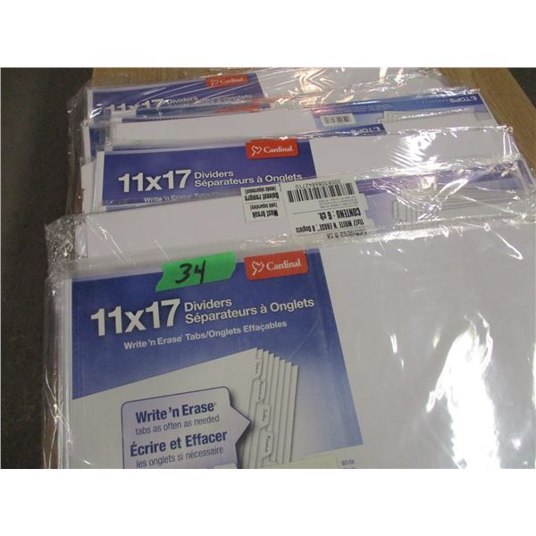 11" X 17" WRITE & ERASE FOLDERS (ALL)