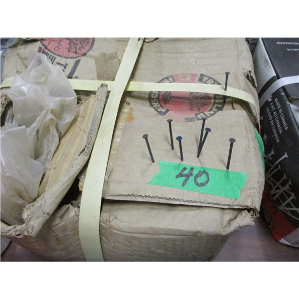 BOX C/W 1 1/4" X 159 BLUE LATH NAILS (22.7 KG)