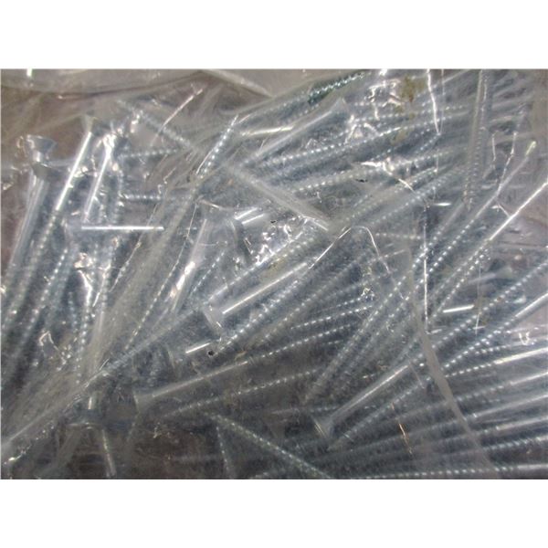 BAG C/W 3 1/2" WOOD SCREWS (100)