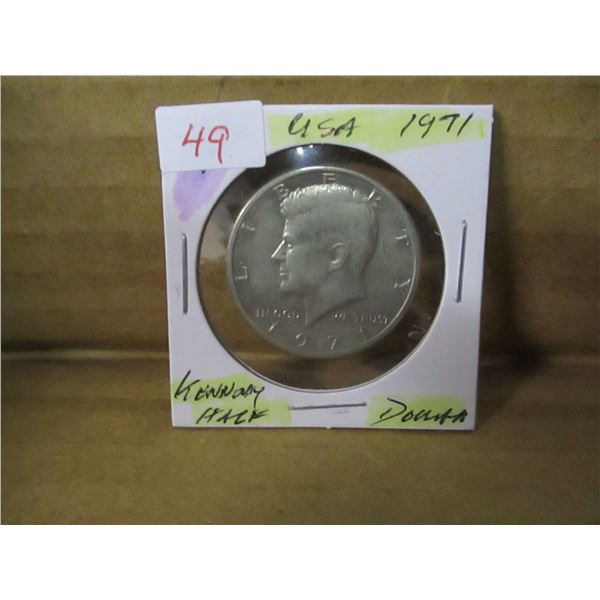1971 USA LIBERTY KENNEDY HALF DOLLAR