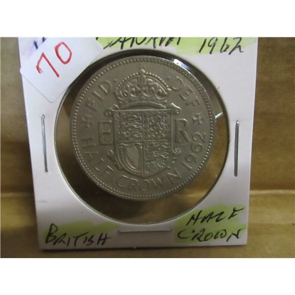 1962 BRITISH HALF CROWN