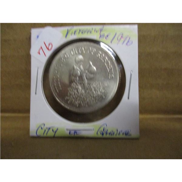 1976 P/L B.C. VICTORIA CITY OF GARDENS TRADE DOLLAR