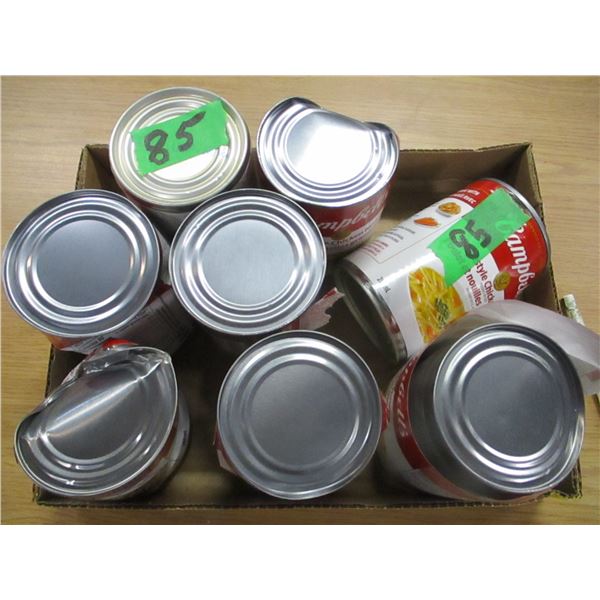 FREIGHT DAMAGE (AS IS):  FLAT C/W 8 CANS OF CAMPBELL'S SOUP