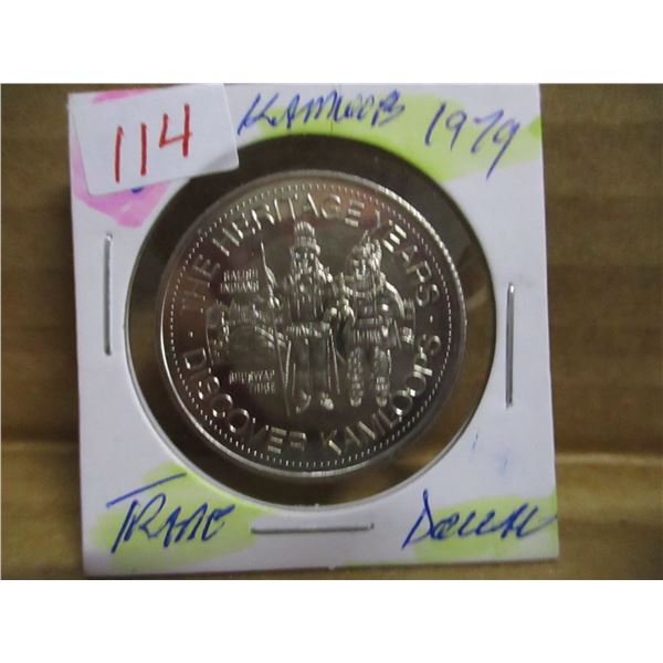 1979 KAMLOOPS HERITAGE YEARS PROOF TRADE DOLLAR