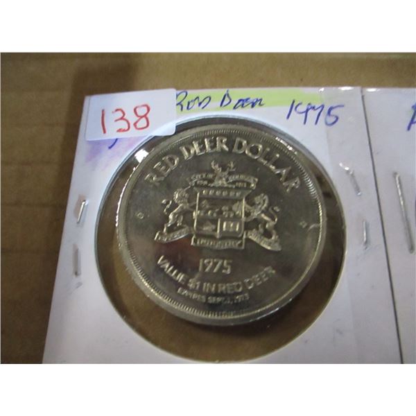 1975 RED DEER & 1977 FORT NORMANDEAU DOLLAR SET