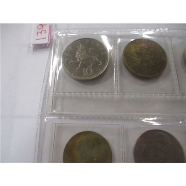 DOUBLE STOCK ROW OF WORLD COLLECTABLE COINS