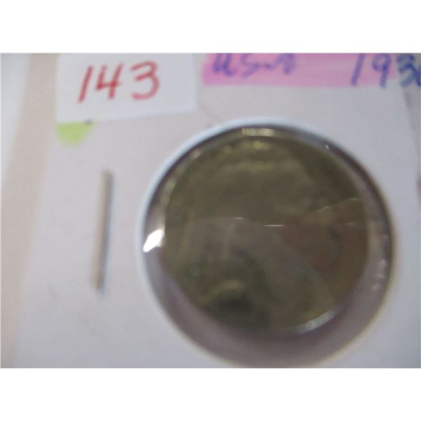 1936 INDIAN HEAD - 1937 BUFFALO USA NICKELS