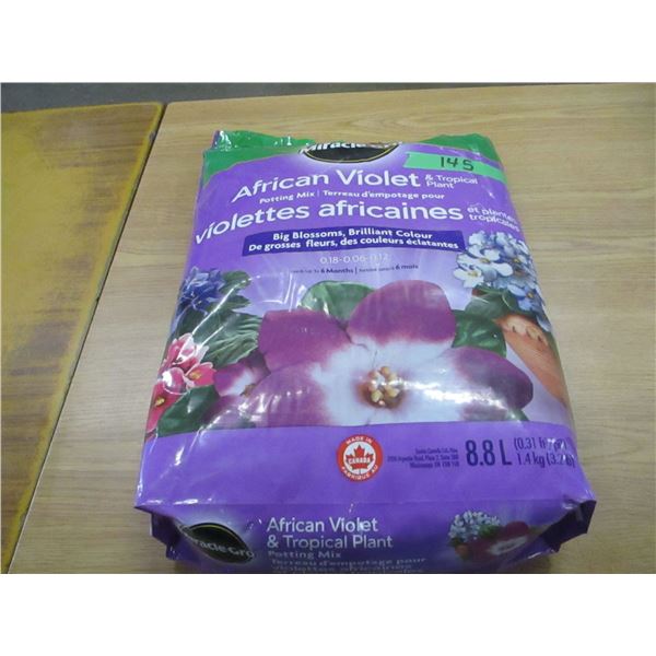SHELF PULLS (AS IS):  AFTICAN VIOLET SOIL (8.8L) - BAG