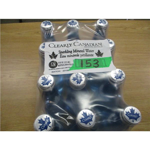 SHELF PULLS (AS IS):  CLEARLY CANADIAN MINERAL WATER (12 BOTTLES X 325 ML) - CASE