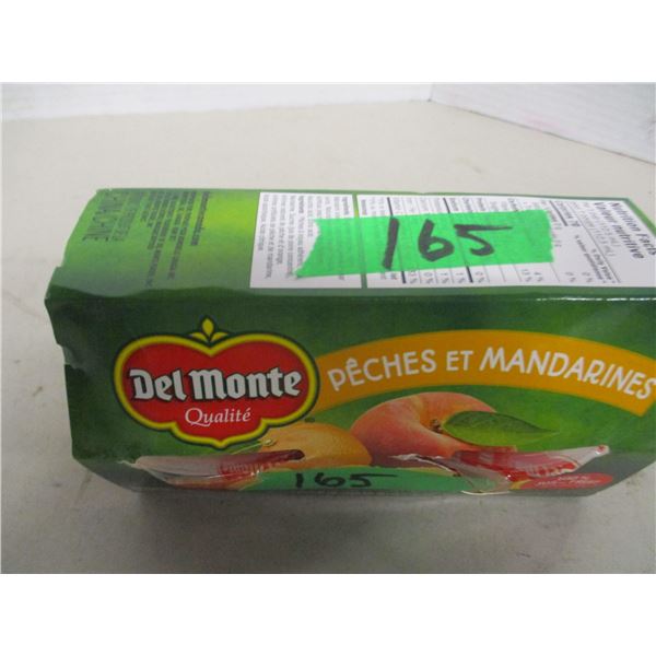 SHELF PULLS (AS IS):  DELMONTE PEACHES & MANDARINS (4 CUPS X 112.5 ML) - PACKAGE