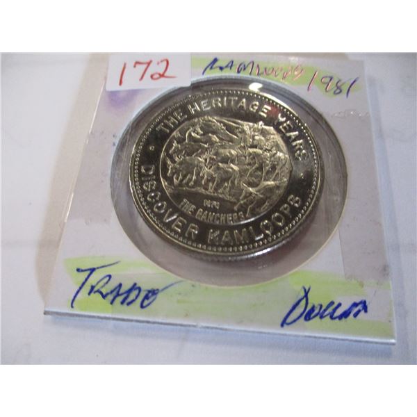 1981 PROOF CAMEO KAMLOOPS TRADE DOLLAR