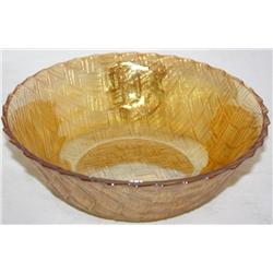 Marigold Carnival Glass Bowl