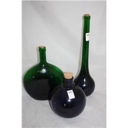 3 collectible Wine Bottles From Spain