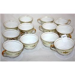 12 Hand Painted Cups Made in Japan