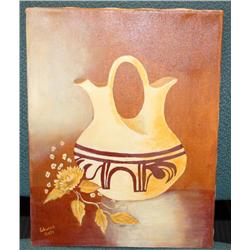 Oil of Pottery by Edwina Gietz Oil on Canvas 11 x 14
