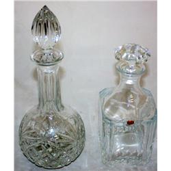 2 Crystal Decanters