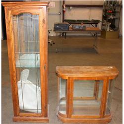 Set of Glass Cabinets