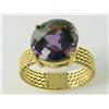 Image 1 : AAA 25ct Oval Amethyst Ladies Ring 9 Grams 14Kt Yellow Gold Retail Value  $3,750