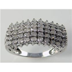 3.00Ct Cluster Diamond Ladies Ring 10Kt White Gold Retail Value  $10,250