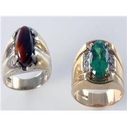 (2) 10k White & Yellow Gold Men’s Ring Being Sold Times The Money Total Retail $3,435     AAA Create