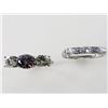 Image 1 : (2) Silver Rings Natural Stones Topaz Being Sold Times The Money Total Retail $970     Purple Topaz 