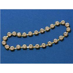 Gold Plated Bracelet with Cz Stones