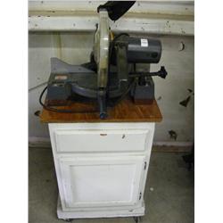 Craftsman 10 Chopsaw with Roller Cabinet"