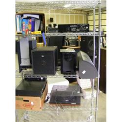 Rack Lot of Misc. Items