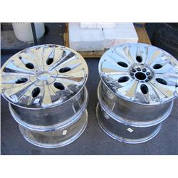 Lot of 4 Chrome 10 Lug Truck Rims