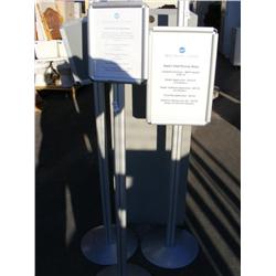 Lot of 7 Standing Signs