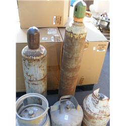3 Propane Tanks & Oxygen & Acetylene Tanks