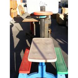Fischer Price Basketball Hoop & Picnic Table