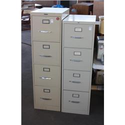 2 Four Drawer Cabinets
