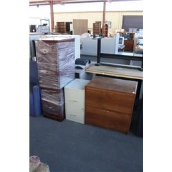 Lot of 4 Filing Cabinets