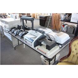 Table Lot of Phones, Copy Machines & Scanners