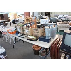 Table Lot of Misc Power Tool, Calculator, Talking Fish