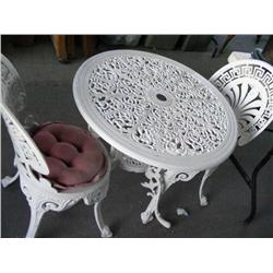 Wrought Iron Outdoor Table & Chairs