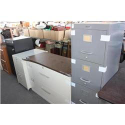 Misc Lot Of 4 Metal Cabinets