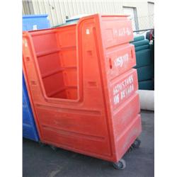 Orange Plastic Bin