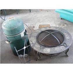 Fire Pit Grill & Brinkman Smoker Unit