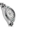 Image 3 : Rolex Ladies Quickset Silver Dial 18K White Gold Diamond And Emerald Datejust