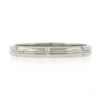 Image 5 : Vintage Palladium 2.45mm Pinched Grooved Eternity Stackable Wedding Band Ring