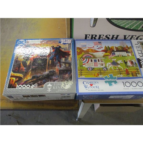 BOX C/W ASSORTED PUZZLES
