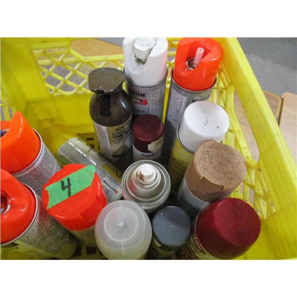 TOTE C/W ASSORTED PAINTS
