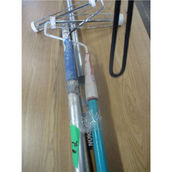 ASSORTED PAINT ROLLERS C/W HANDLES