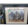 Image 1 : FRAMED PICTURE OF THREE LEAVES (APPROX. 22" X 28") (SIGNED)